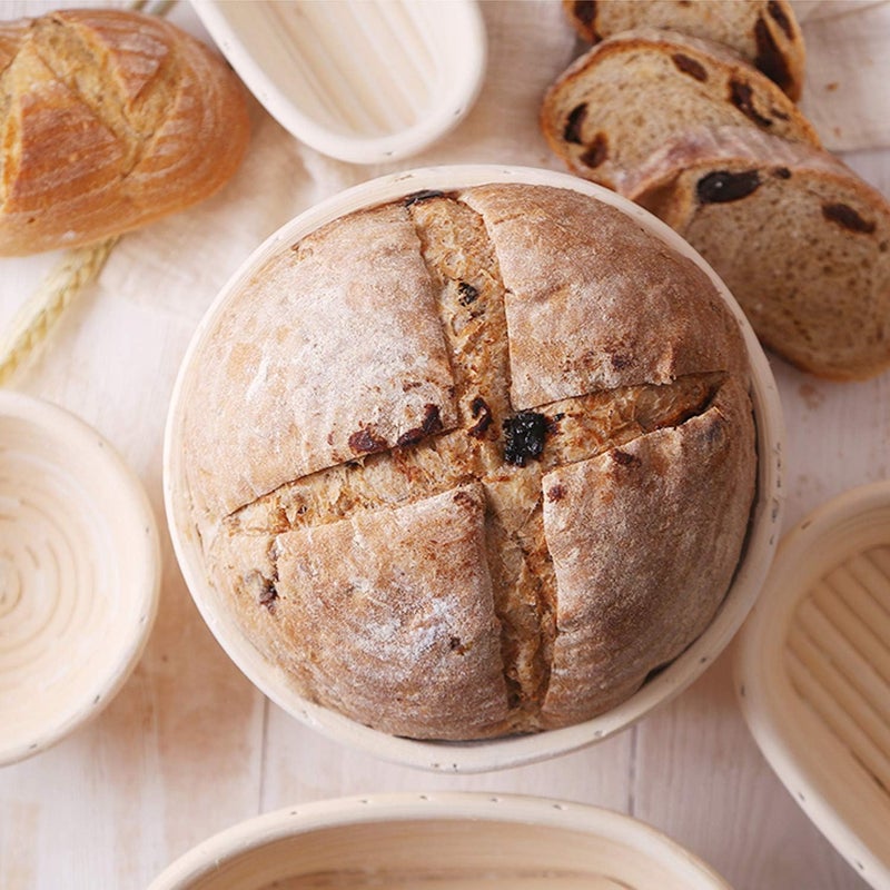 FORSUN 5 inch Bread Basket Set of 6, Banneton Bread Proofing Basket - Image 4